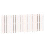Vidaxl t�te de lit murale blanc 159, 5x3x60 cm bois massif de pin