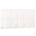 Vidaxl t�te de lit murale blanc 166x3x90 cm bois massif de pin