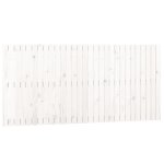 Vidaxl t�te de lit murale blanc 185x3x90 cm bois massif de pin