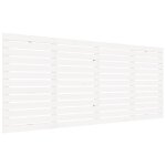 Vidaxl tte de lit murale blanc 206x3x91, 5 cm bois massif de pin