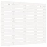 Vidaxl t�te de lit murale blanc 81x3x91, 5 cm bois massif de pin