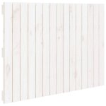 Vidaxl t�te de lit murale blanc 95, 5x3x60 cm bois massif de pin