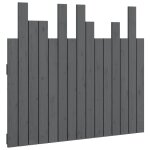 Vidaxl t�te de lit murale gris 95, 5x3x80 cm bois massif de pin