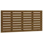 Vidaxl t�te de lit murale marron miel 126x3x63 cm bois massif de pin