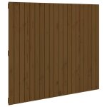 Vidaxl t�te de lit murale marron miel 127, 5x3x110cm bois massif de pin
