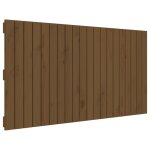 Vidaxl t�te de lit murale marron miel 127, 5x3x60 cm bois massif de pin