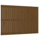 Vidaxl tte de lit murale marron miel 127, 5x3x90 cm bois massif de pin