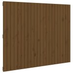 Vidaxl t�te de lit murale marron miel 140x3x110 cm bois massif de pin