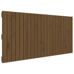 Vidaxl tte de lit murale marron miel 140x3x60 cm bois massif de pin