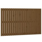 Vidaxl tte de lit murale marron miel 140x3x90 cm bois massif de pin