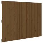 Vidaxl t�te de lit murale marron miel 146, 5x3x110cm bois massif de pin