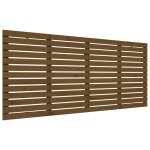 Vidaxl t�te de lit murale marron miel 156x3x91, 5 cm bois massif de pin