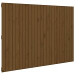 Vidaxl t�te de lit murale marron miel 159, 5x3x110cm bois massif de pin