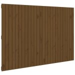 Vidaxl tte de lit murale marron miel 166x3x110 cm bois massif de pin