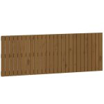 Vidaxl t�te de lit murale marron miel 166x3x60 cm bois massif de pin
