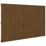 Vidaxl t�te de lit murale marron miel 185x3x110 cm bois massif de pin