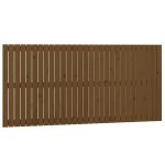 Vidaxl t�te de lit murale marron miel 185x3x90 cm bois massif de pin