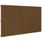 Vidaxl t�te de lit murale marron miel 204x3x110 cm bois massif de pin