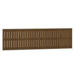 Vidaxl t�te de lit murale marron miel 204x3x60 cm bois massif de pin