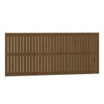 Vidaxl t�te de lit murale marron miel 204x3x90 cm bois massif de pin