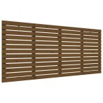 Vidaxl tte de lit murale marron miel 206x3x91, 5 cm bois massif de pin