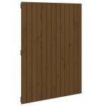 Vidaxl t�te de lit murale marron miel 82, 5x3x110 cm bois massif de pin