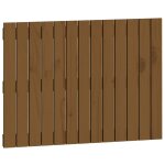 Vidaxl t�te de lit murale marron miel 82, 5x3x60 cm bois massif de pin