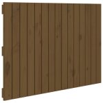 Vidaxl t�te de lit murale marron miel 95, 5x3x60 cm bois massif de pin