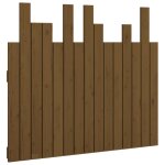 Vidaxl t�te de lit murale marron miel 95, 5x3x80 cm bois massif de pin