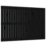Vidaxl t�te de lit murale noir 127, 5x3x90 cm bois massif de pin