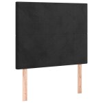 Vidaxl t�te de lit noir 100x5x118 / 128 cm velours