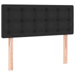 Vidaxl tte de lit noir 100x5x78 / 88 cm similicuir