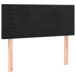 Vidaxl t�te de lit noir 100x5x78 / 88 cm velours