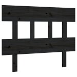 Vidaxl t�te de lit noir 103, 5x3x81 cm bois massif de pin