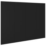 Vidaxl t�te de lit noir 120x1, 5x80 cm bois d'ing�nierie