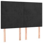 Vidaxl t�te de lit noir 144x5x118 / 128 cm velours