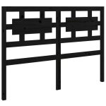 Vidaxl tte de lit noir 145, 5x4x100 cm bois massif de pin