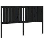 Vidaxl tte de lit noir 165, 5x4x100 cm bois massif de pin
