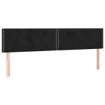 Vidaxl t�tes de lit noir 180 x 5 x 78 / 88 cm velours