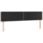Vidaxl t�tes de lit noir 180x5x78 / 88 cm similicuir