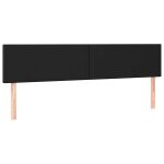 Vidaxl t�tes de lit noir 180x5x78 / 88 cm similicuir