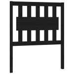 Vidaxl t�te de lit noir 80, 5x4x100 cm bois massif de pin