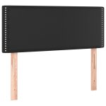 Vidaxl tte de lit noir 80x5x78 / 88 cm similicuir