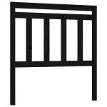 Vidaxl t�te de lit noir 81x4x100 cm bois massif de pin