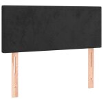 Vidaxl tte de lit noir 90x5x78 / 88 cm velours