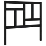 Vidaxl t�te de lit noir 95, 5x4x100 cm bois massif de pin