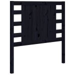 Vidaxl tte de lit noir 96x4x100 cm bois massif de pin