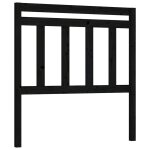 Vidaxl t�te de lit noir 96x4x100 cm bois massif de pin