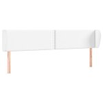 Vidaxl tte de lit avec oreilles blanc 203x23x78 / 88 cm similicuir