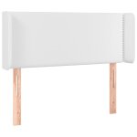 Vidaxl tte de lit avec oreilles blanc 93x16x78 / 88 cm similicuir
